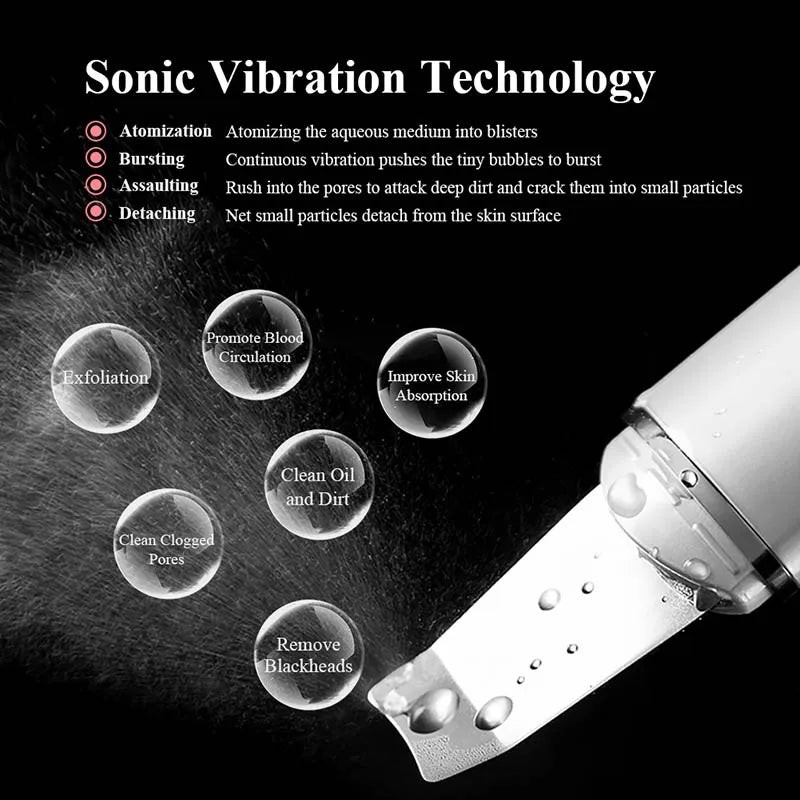 Ultrasonic Vibration Skin Scrubber