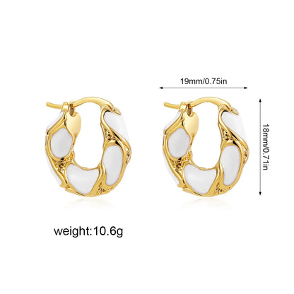 Creative Gold Plated Metal Earrings