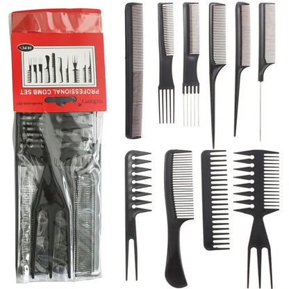 Multi-function detangling comb set