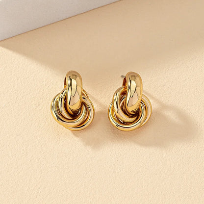 Gold and Silver Hoop Earrings