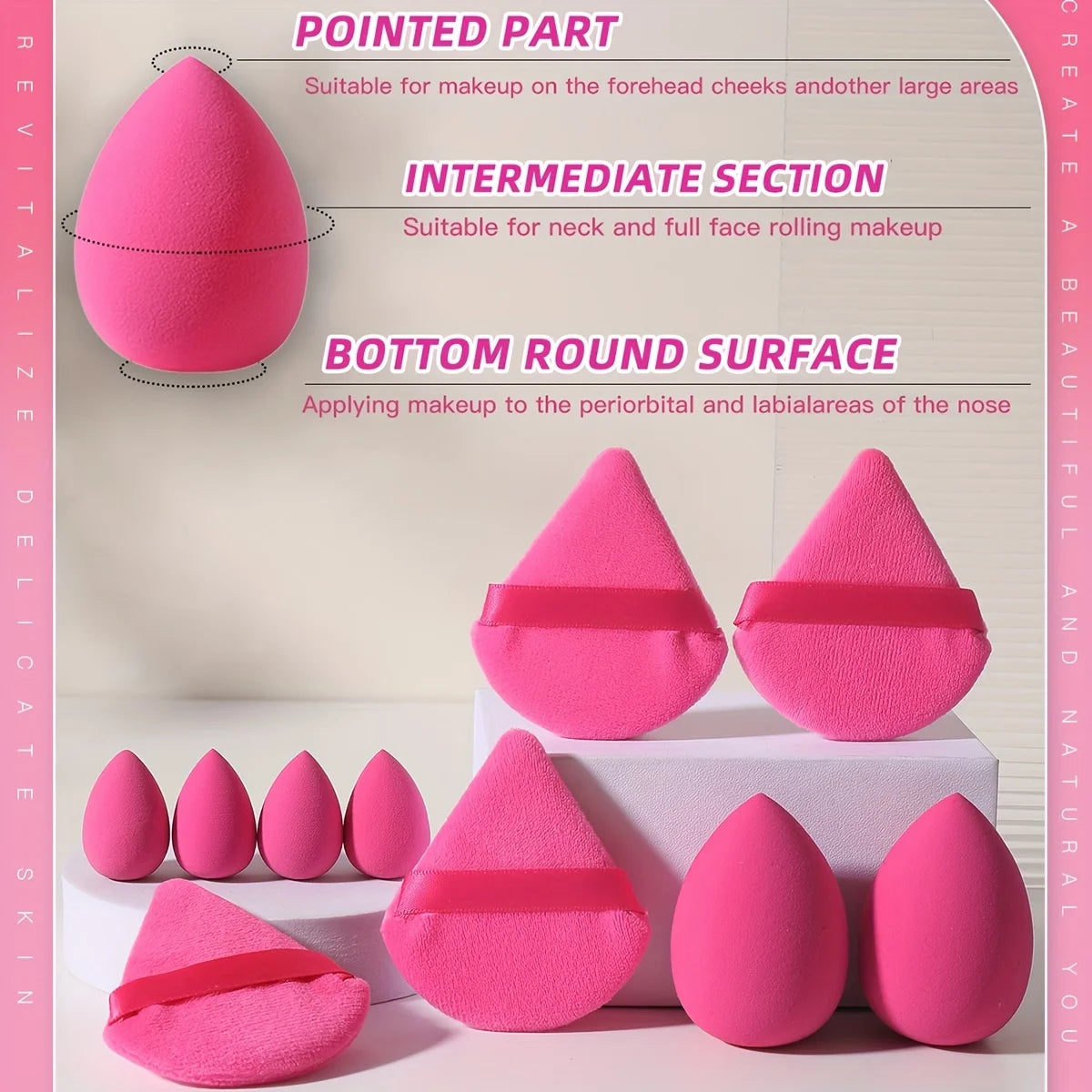 Cosmetic Blending Sponge Set - 10 Pieces