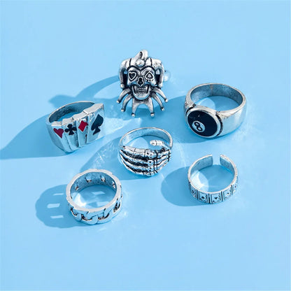 Men's Silver Rings Set