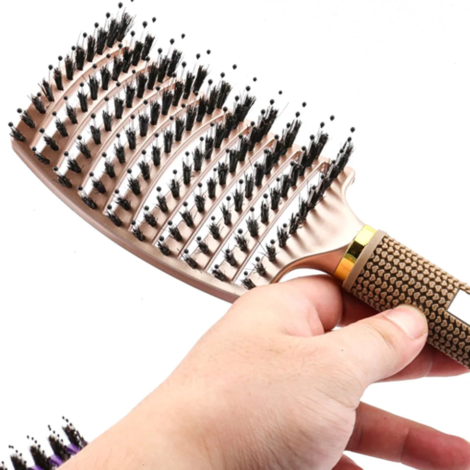 Professional Nylon Bristle Hair Brush