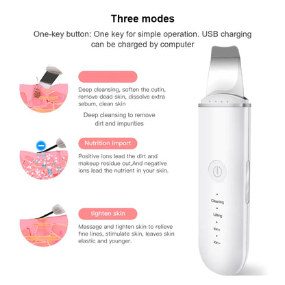 Ultrasonic Vibration Skin Scrubber