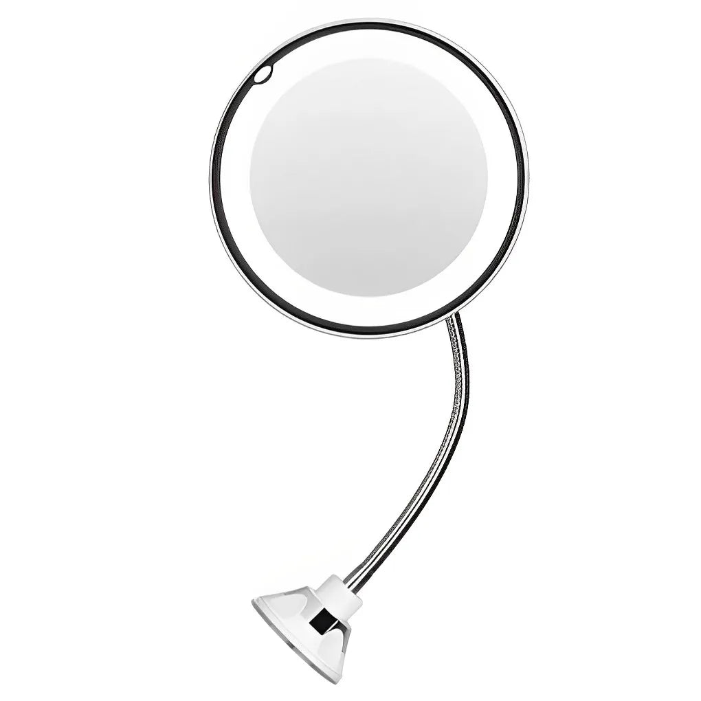 Flexible LED Makeup Mirror with 10x Magnification