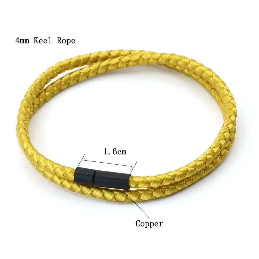 Nautical Leather Wrap Bracelet