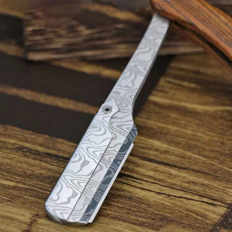 Traditional Wood Handle Straight Razor