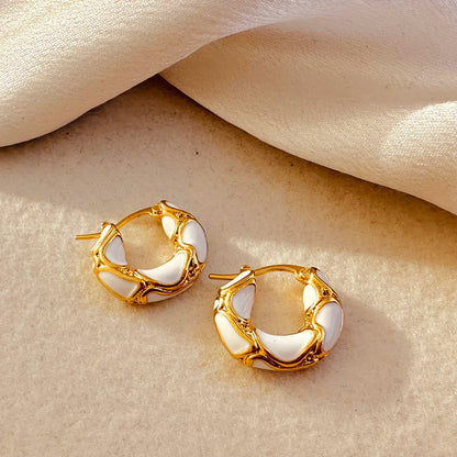 Creative Gold Plated Metal Earrings