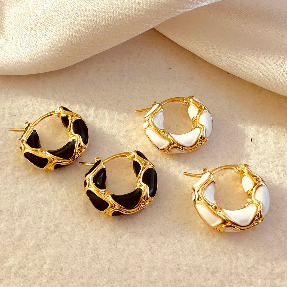 Creative Gold Plated Metal Earrings