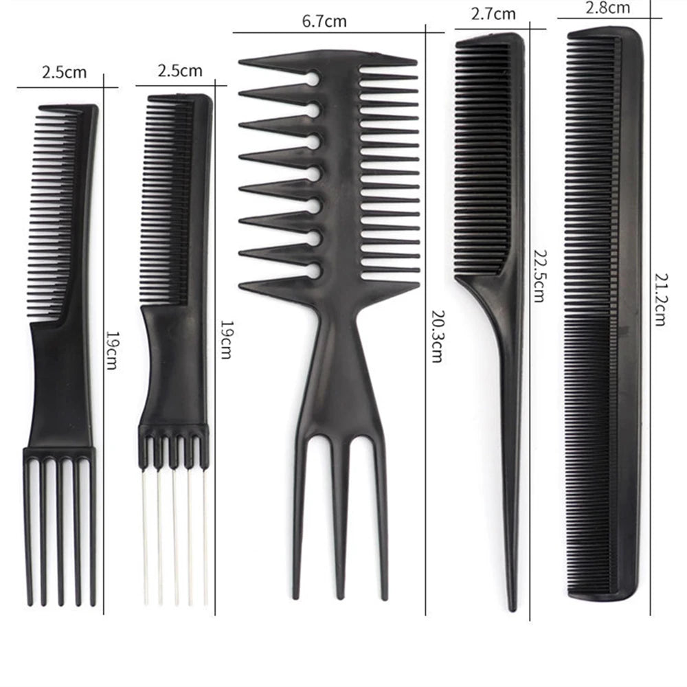 Multi-function detangling comb set