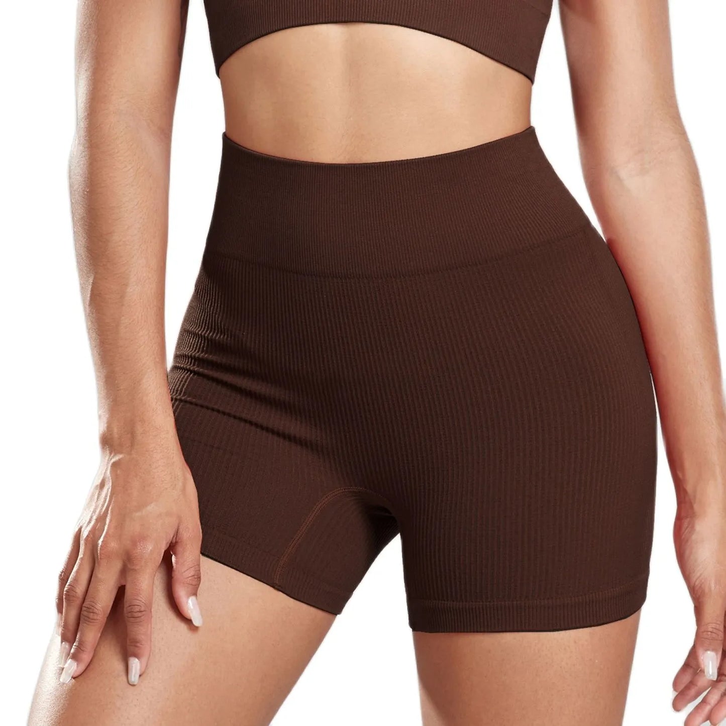 Seamless High Waist Yoga Shorts