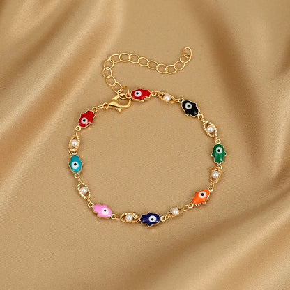 Colorful Heart Clip Bracelet