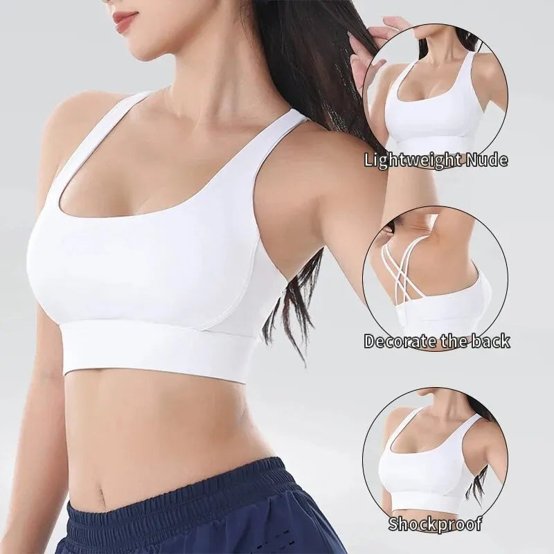 Breathable Nylon Women's Sports Bra