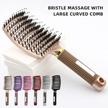 Professional Nylon Bristle Hair Brush