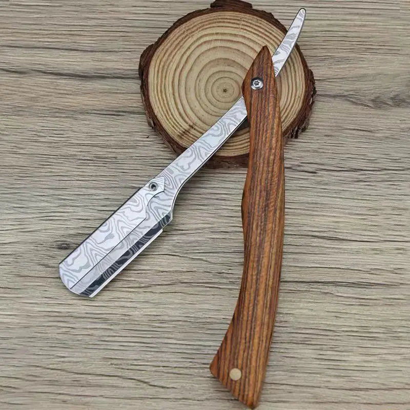 Traditional Wood Handle Straight Razor