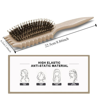 Boar Bristle LED Hair Brush