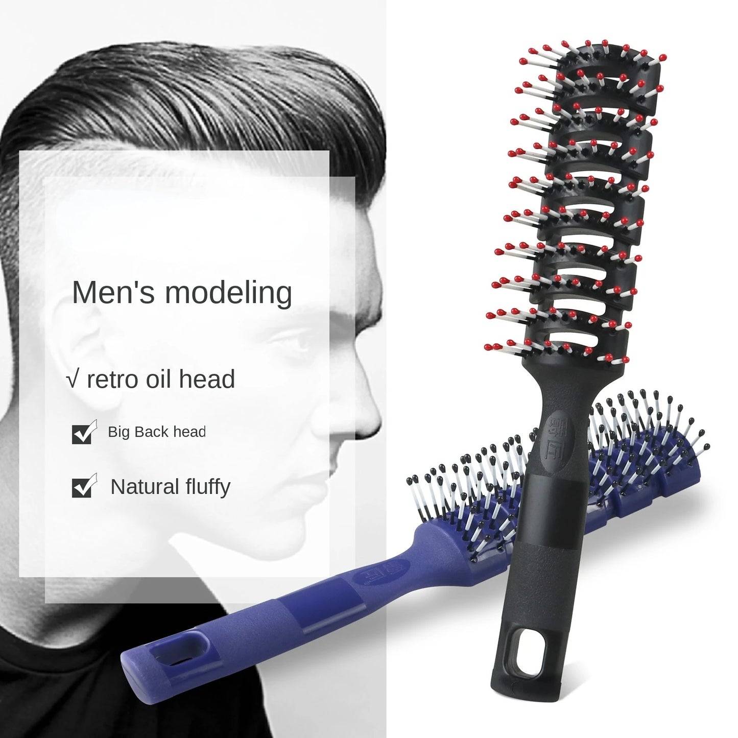 Men's Anti-Static Vent Hair Brush