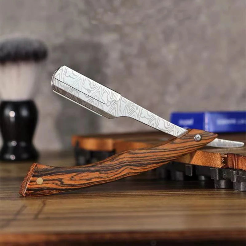 Traditional Wood Handle Straight Razor