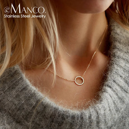 Manco Stainless Steel Choker Necklace