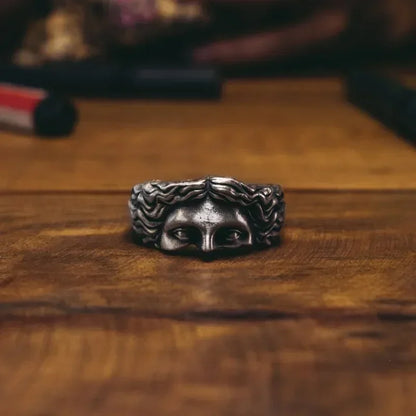 Venus Half-Face Sculpture Ring