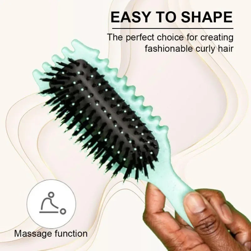 Boar Bristle LED Hair Brush