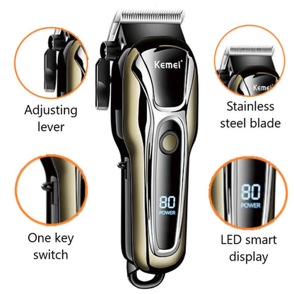 Professional Wireless Hair Trimmer for Men