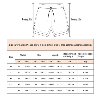 Men's 2-in-1 Camouflage Running Shorts