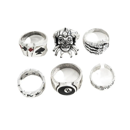 Men's Silver Rings Set