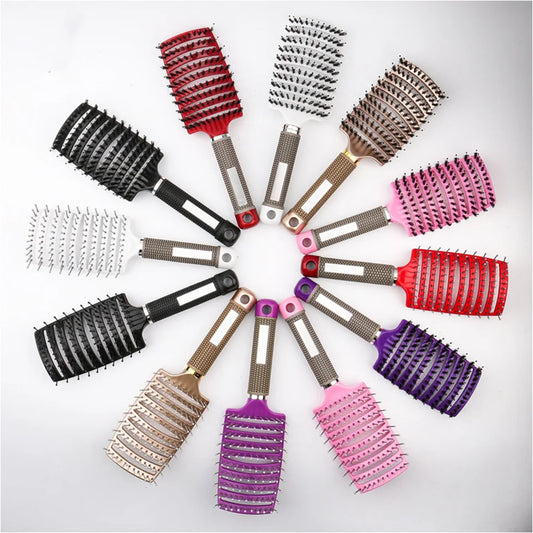 Professional Nylon Bristle Hair Brush