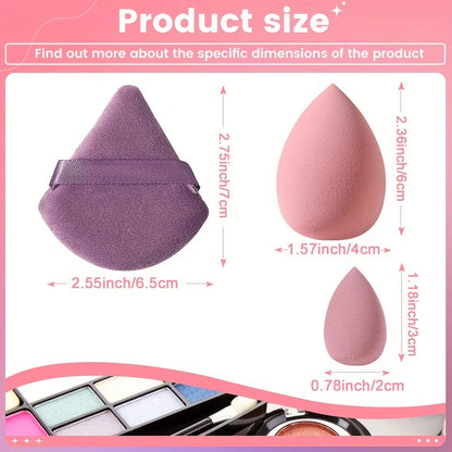 Cosmetic Blending Sponge Set - 10 Pieces