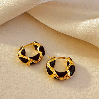 Creative Gold Plated Metal Earrings