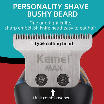 Kemei-5090 Professional Barber Pusher with Digital Display