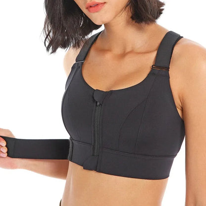 Front Zip Women's Sports Bra