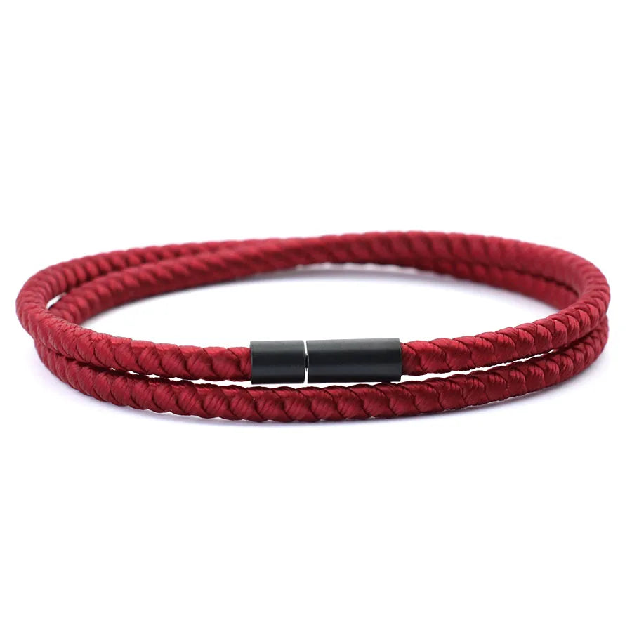 Nautical Leather Wrap Bracelet